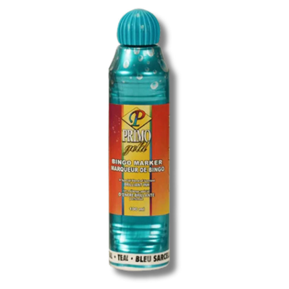 Primo Gold Bingo Marker Teal 100 mL ($21 for Case of 12