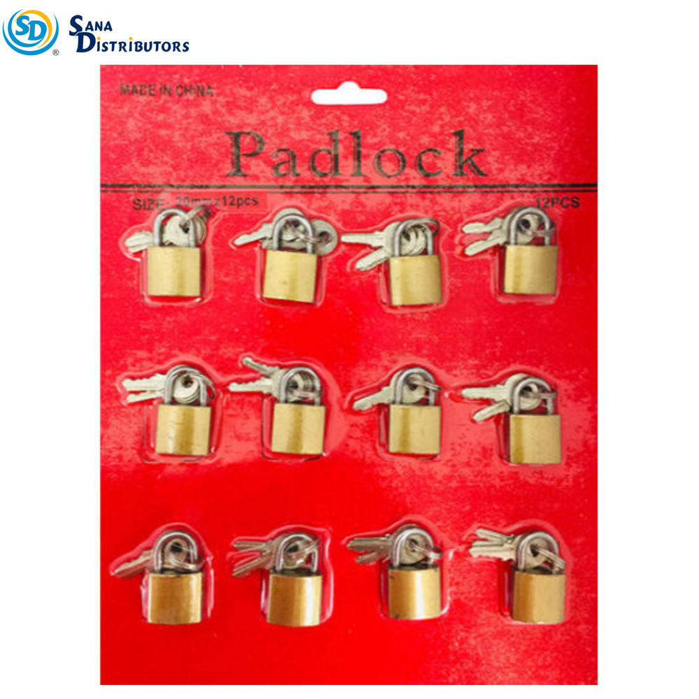 Padlock 20 mm 12pcs