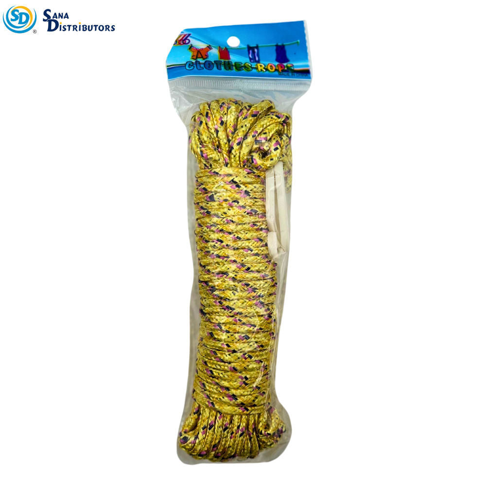 Nylon Rope 6 mm 20m W/hook - Assorted Colours