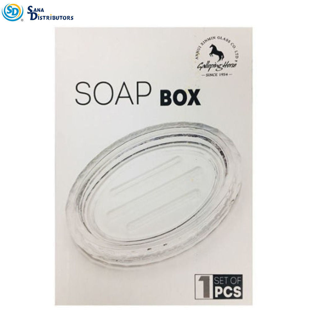 Glass Soap Tray #02 6"x4"X1" 1pc