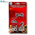 Sd Stainless Steel Hook & Eye Screws 20pcs