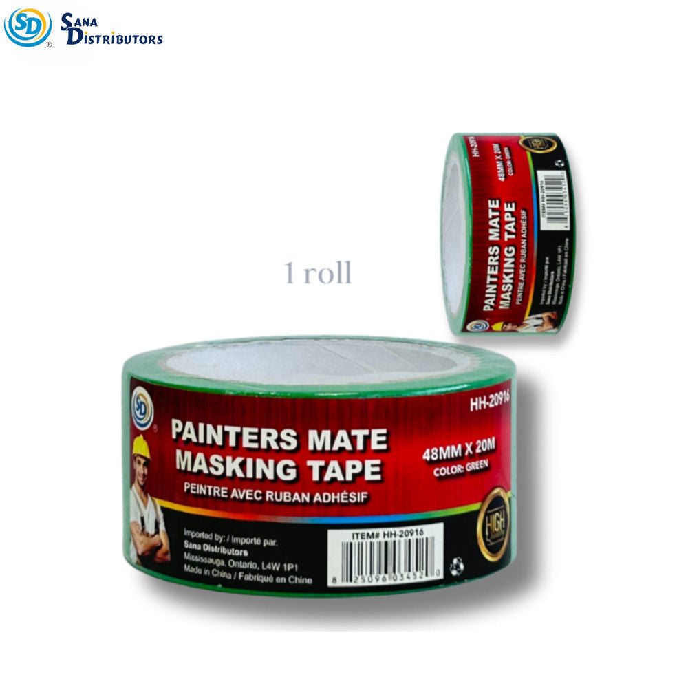 Sd Painters Mate Masking Tape- 48 mm x 20m- Green