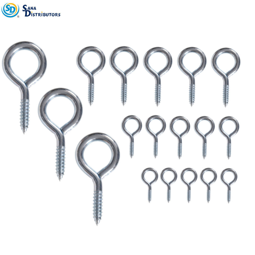 Sd Galvanised Screw Eye Bolt 18pcs