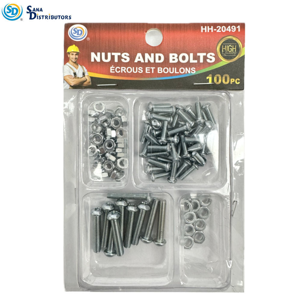 Sd Nuts & Bolts 100pcs