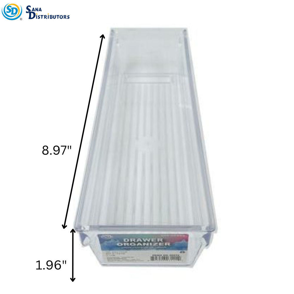 Sd Clear Drawer Organizer 8.97"x1.96"