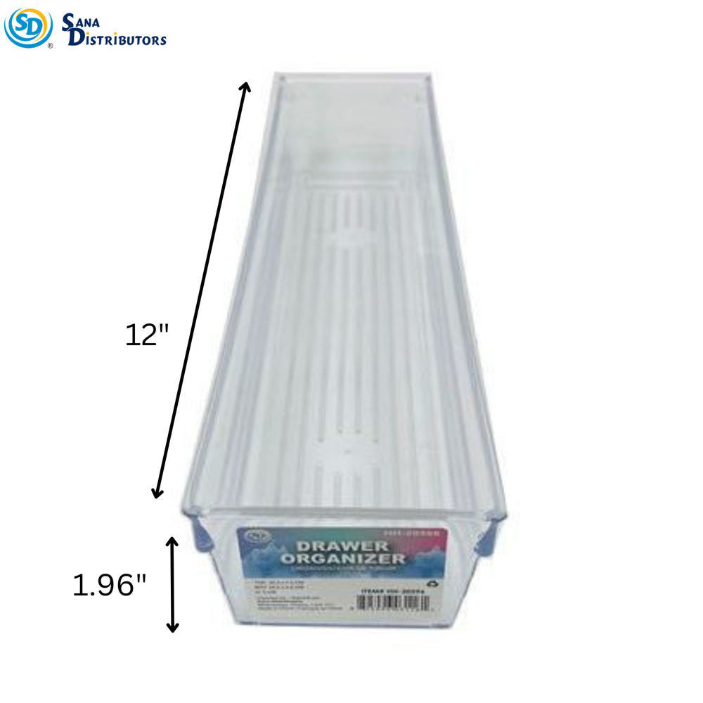 Sd Clear Drawer Organizer 12.00"x1.96"