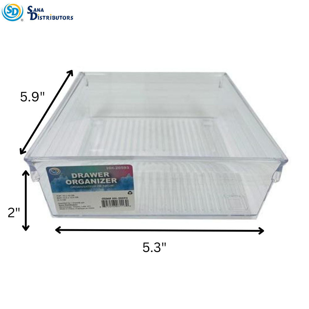 Sd Clear Drawer Organizer 5.90"x1.96"