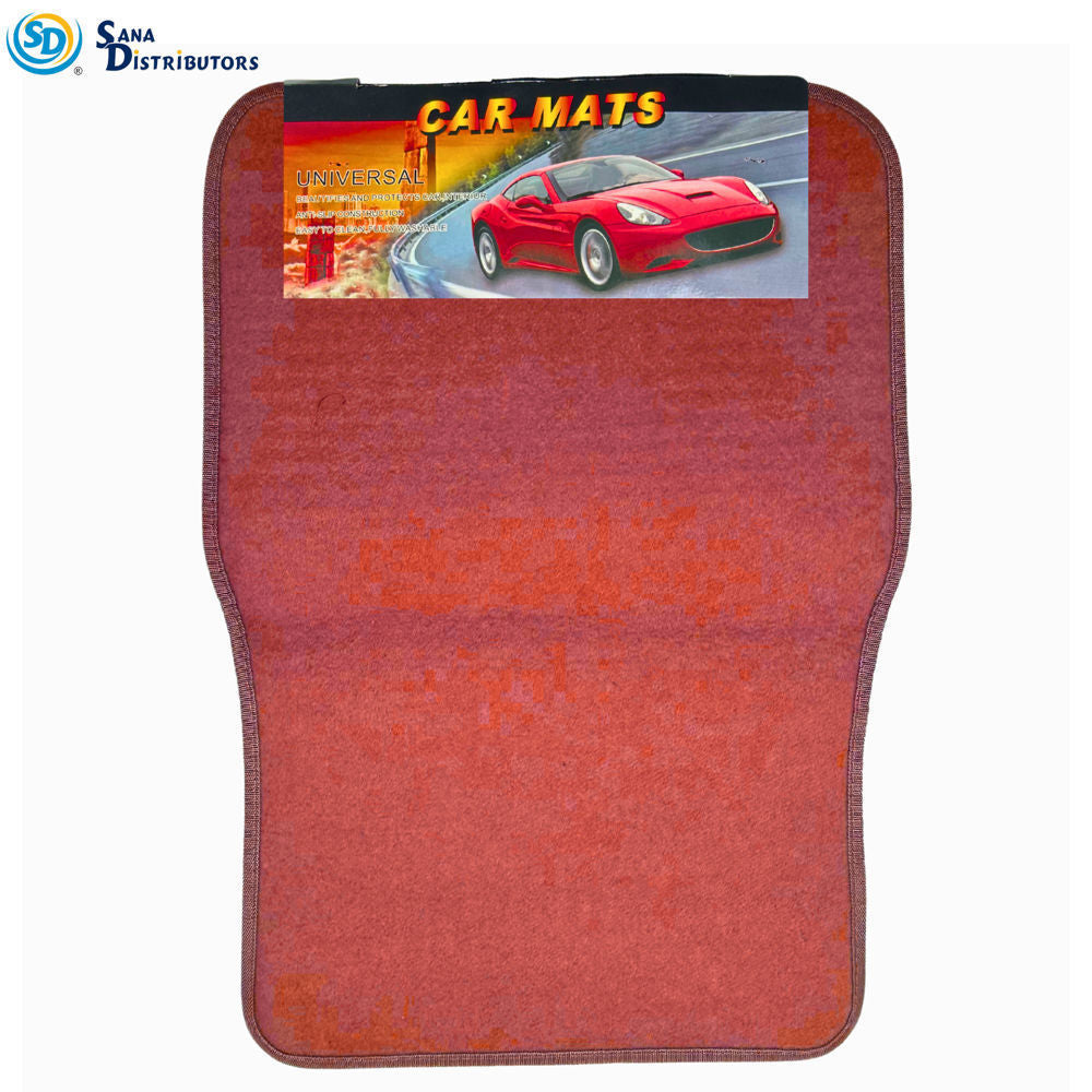 Car Mats 4pc Set - Assorted Colours