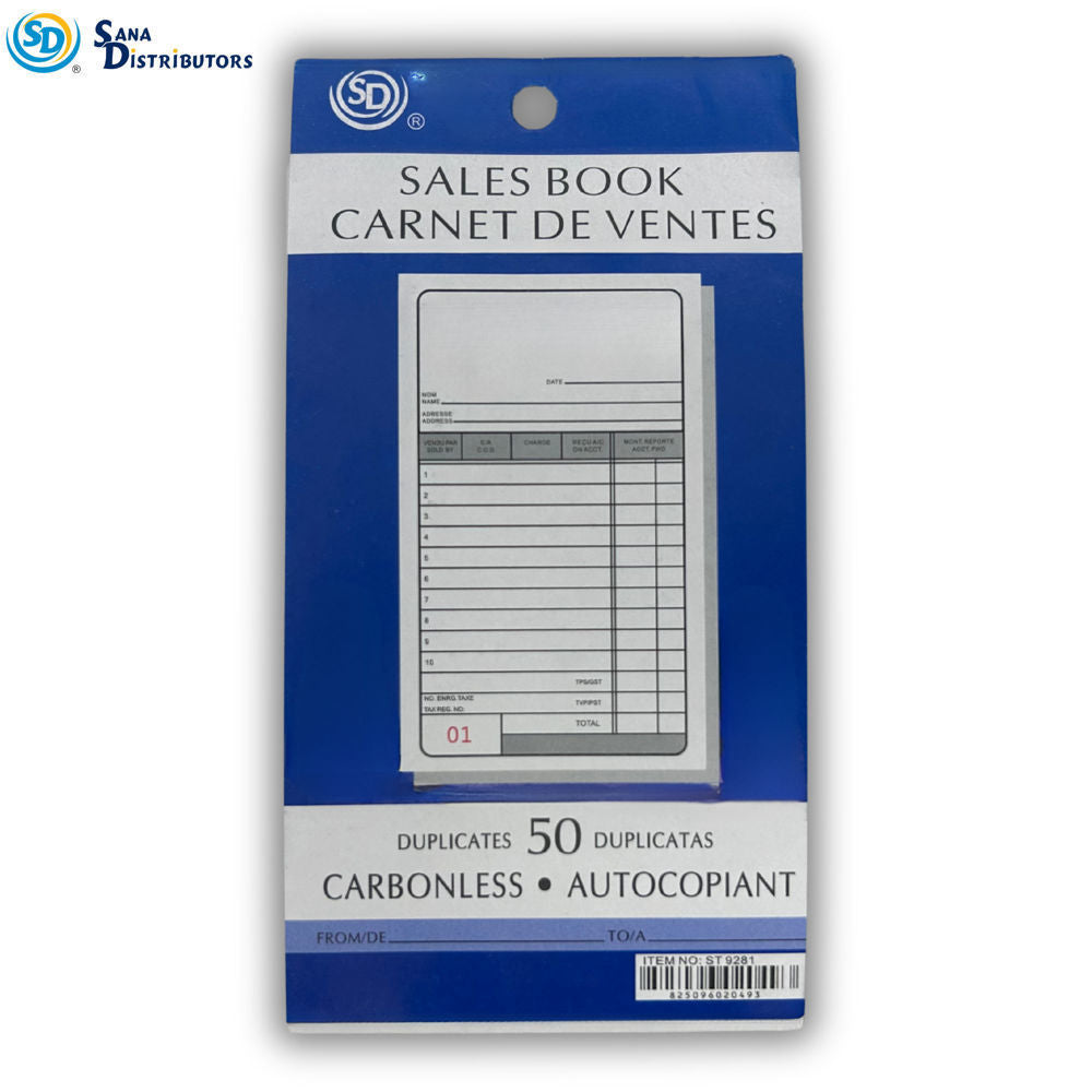 Sd Sales Book 50 Pages [6.5" x 3.5"]