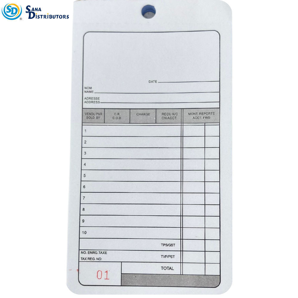 Sd Sales Book 50 Pages [6.5" x 3.5"]