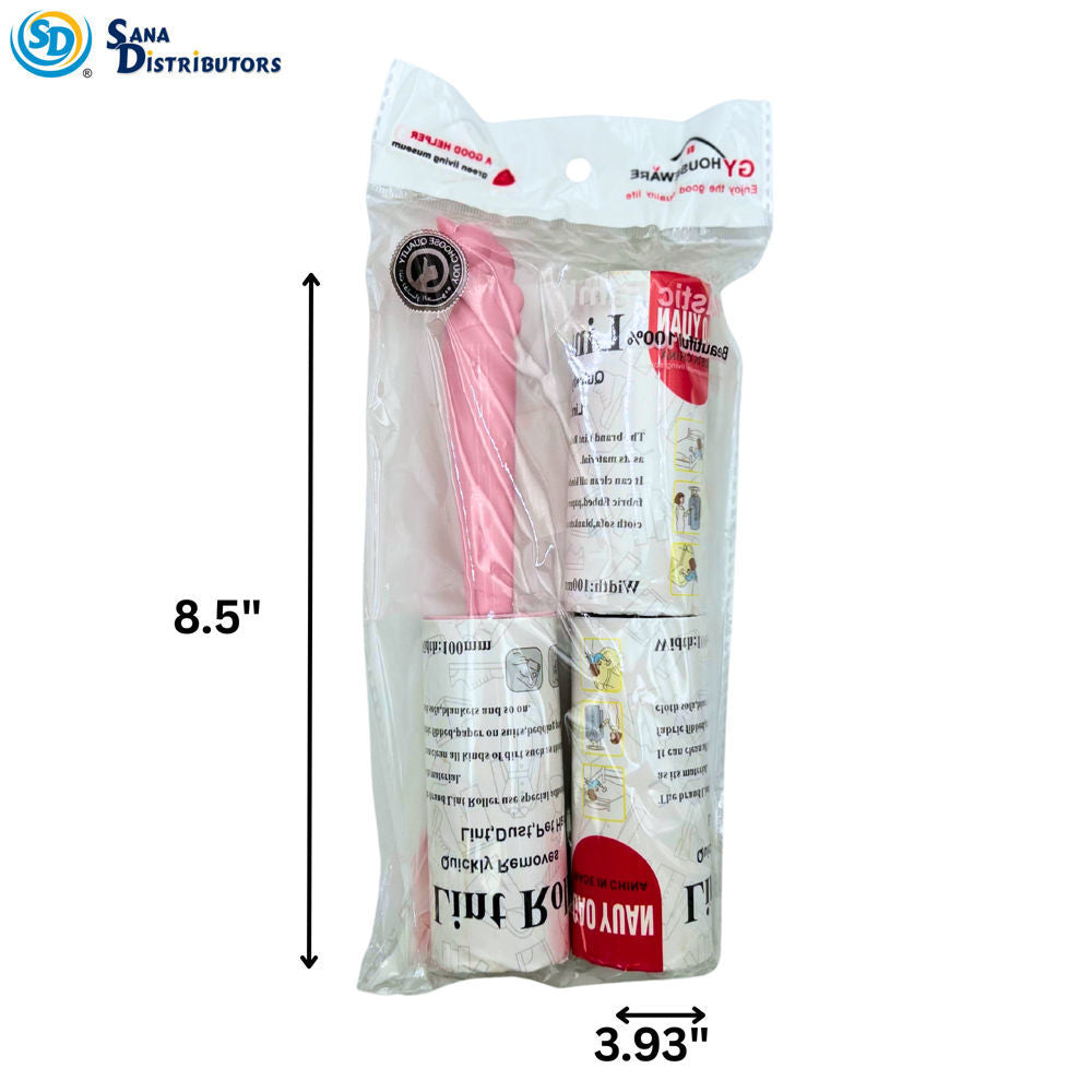 Lint Roller - 3 Refills W/ Handle
