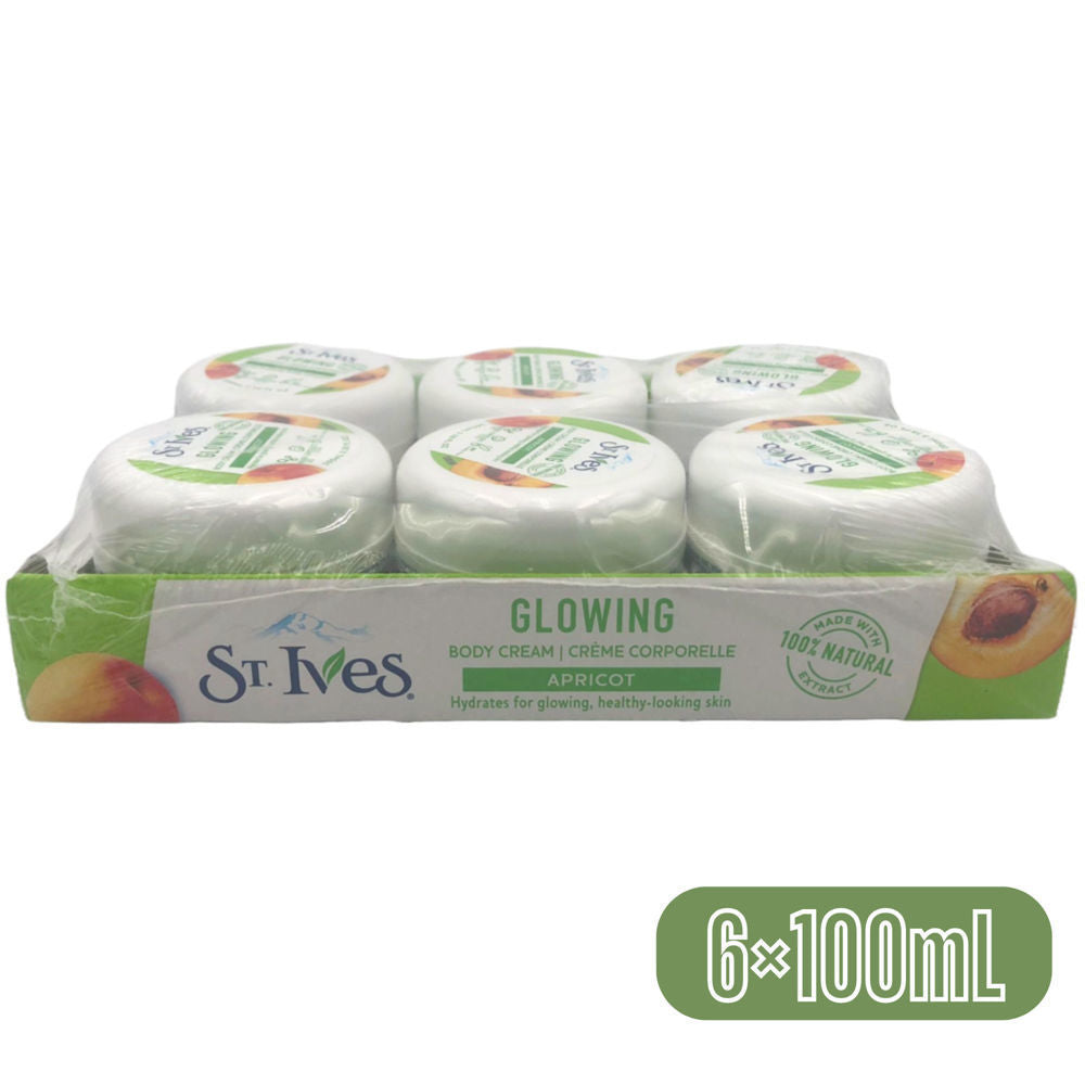 St.ives Body Cream- Apricot- Glowing- 100ml- 6pcs ($0.50 per Unit) [Exp: 11/24]