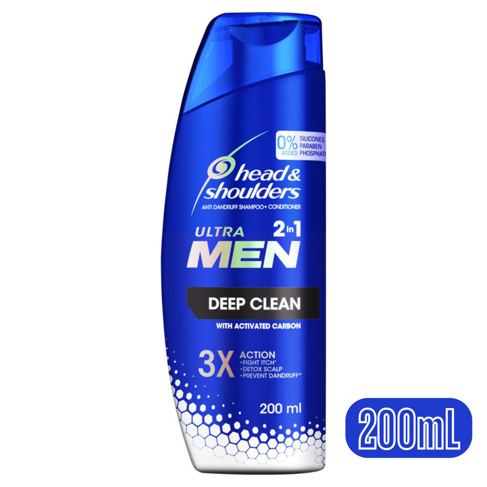 Head & Shoulders Ultra Men 2in1 Shampoo - Deep Clean 200 mL