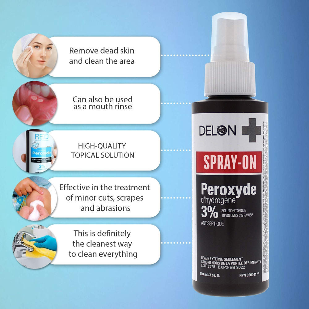 Delon Spray-on 3% Peroxide 100 mL [exp:04/2030]
