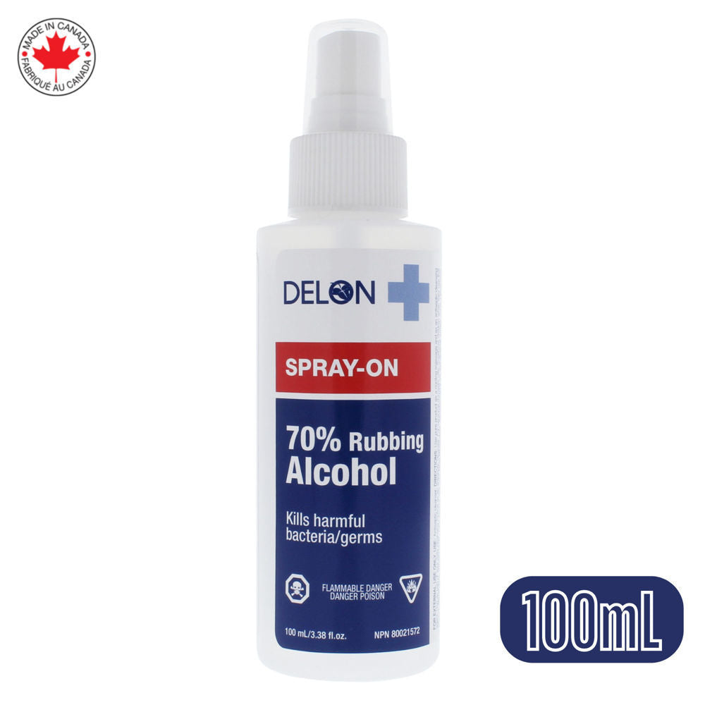 Delon Spray-on 70% Rubbing Alcohol 100 mL ($17.88 for 12pcs