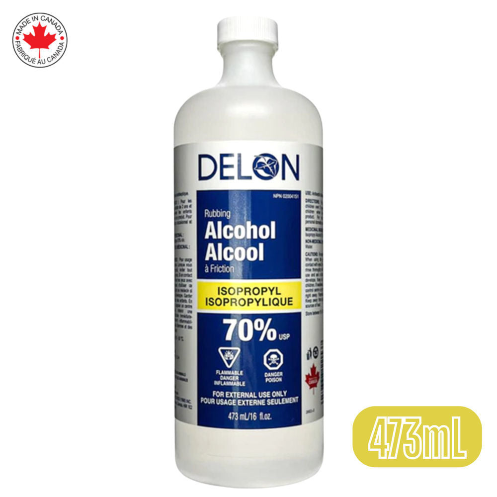 Delon 70% Rubbing Alcohol (Isopropyl) 473 mL [exp:09/28]