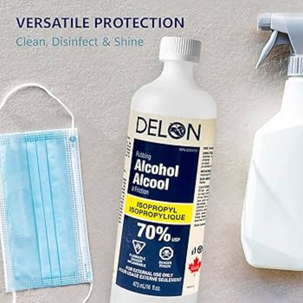 Delon 70% Rubbing Alcohol (Isopropyl) 473 mL [exp:09/28]