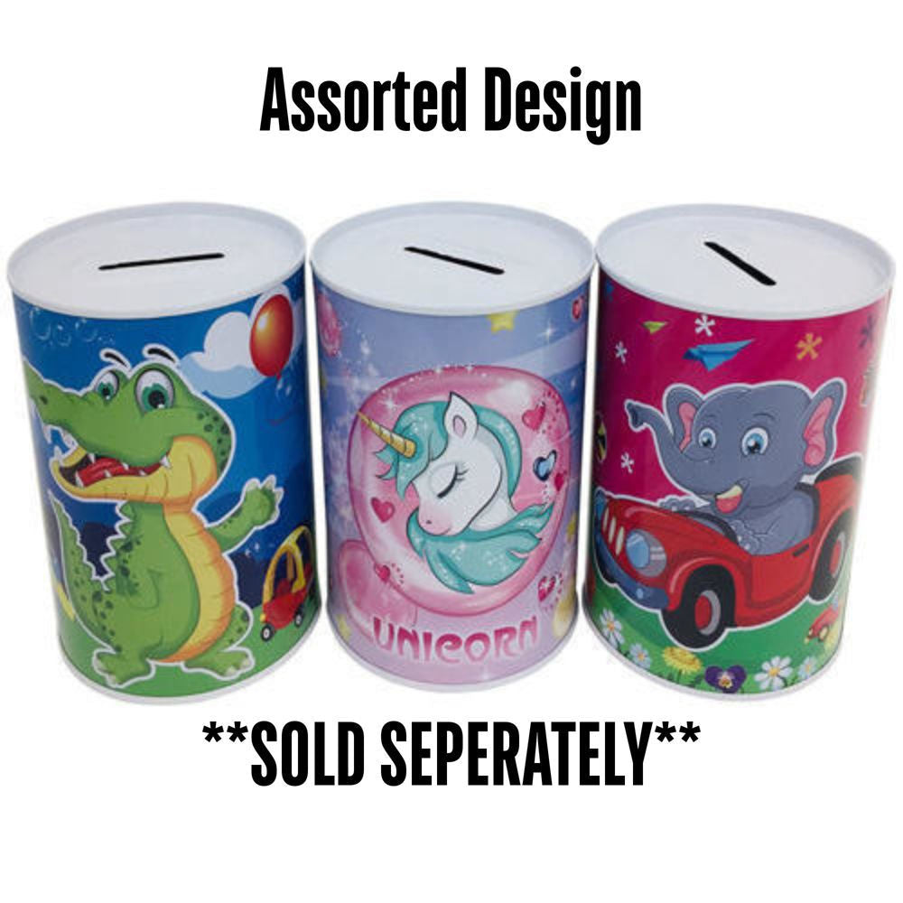 Small Tin Coin Bank - Animals [4.92" x 3.14"] 1pc