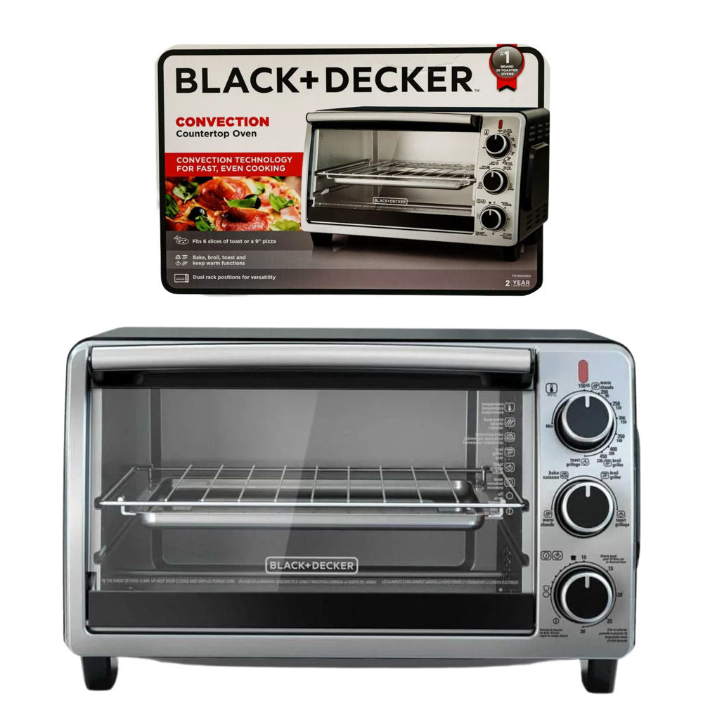 Black+decker 6 Slice Convection Oven #to1950sbd (Refurbished)