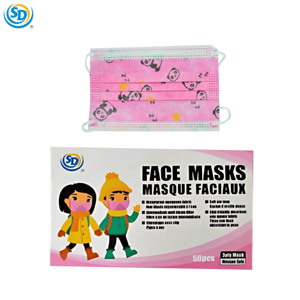 Sd Kids Disposable Face Mask 50pcs - Assorted Designs