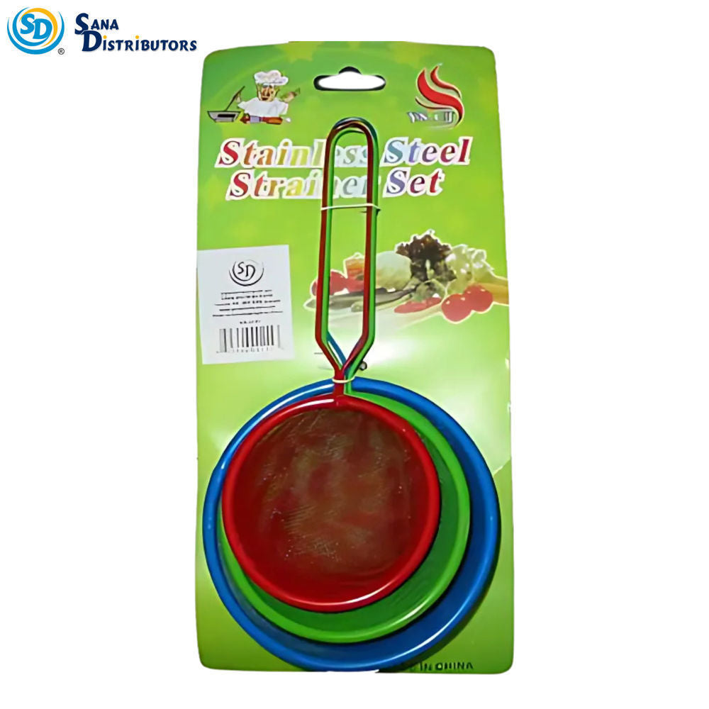 Stainless Steel Strainer Set 3pcs