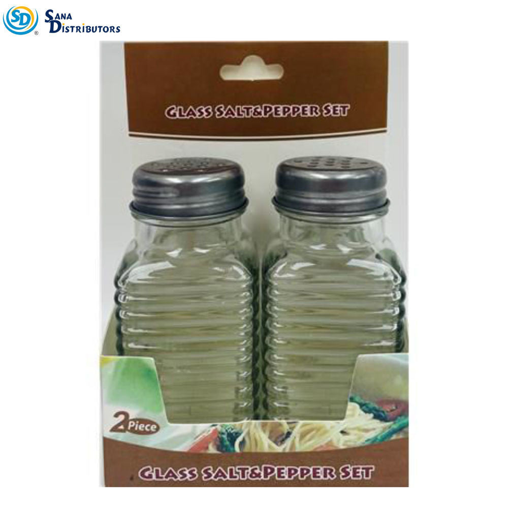 Glass Salt & Pepper 2pc Set