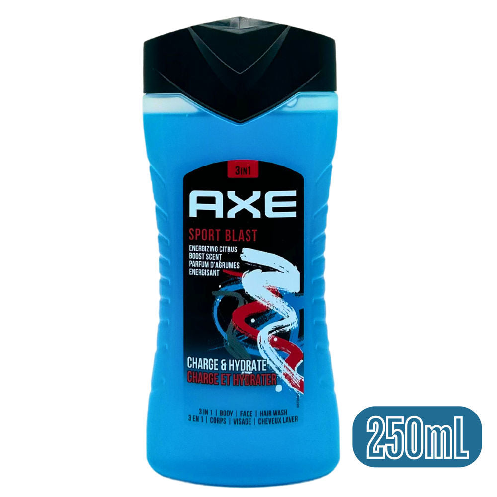 Axe Body Wash 3in1 Sport Blast- 250 mL
