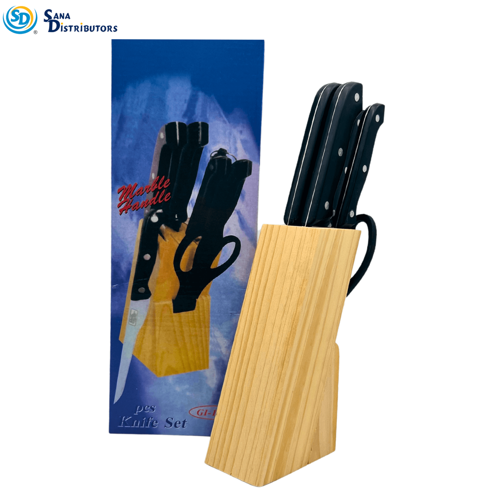 Kitchen Knife 7pcs Set [4" x 2.5" x 12"]