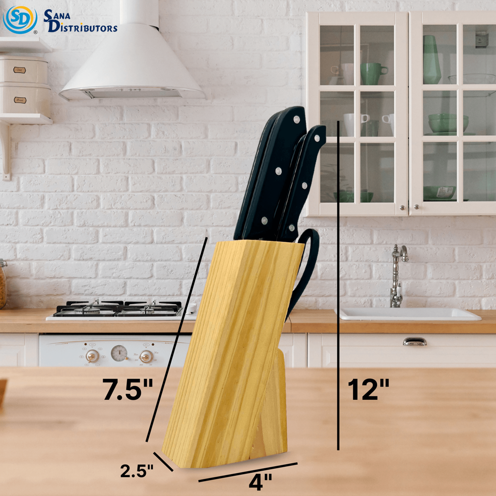 Kitchen Knife 7pcs Set [4" x 2.5" x 12"]
