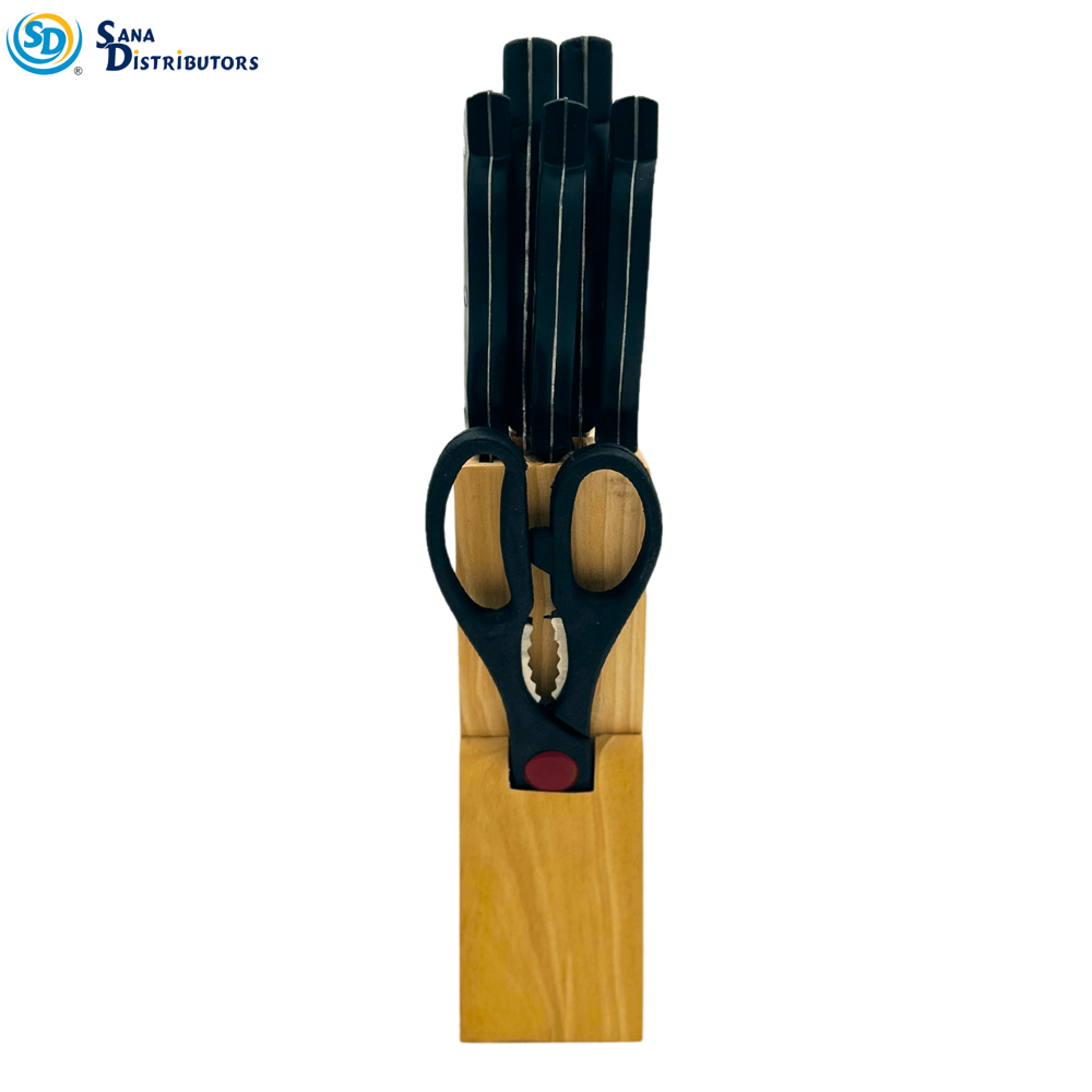 Kitchen Knife 7pcs Set [4" x 2.5" x 12"]