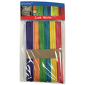 Craft Sticks Coloured 6" 50pcs