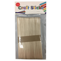 Wooden Popsicle Large Craft Sticks 6" 50 Pcs