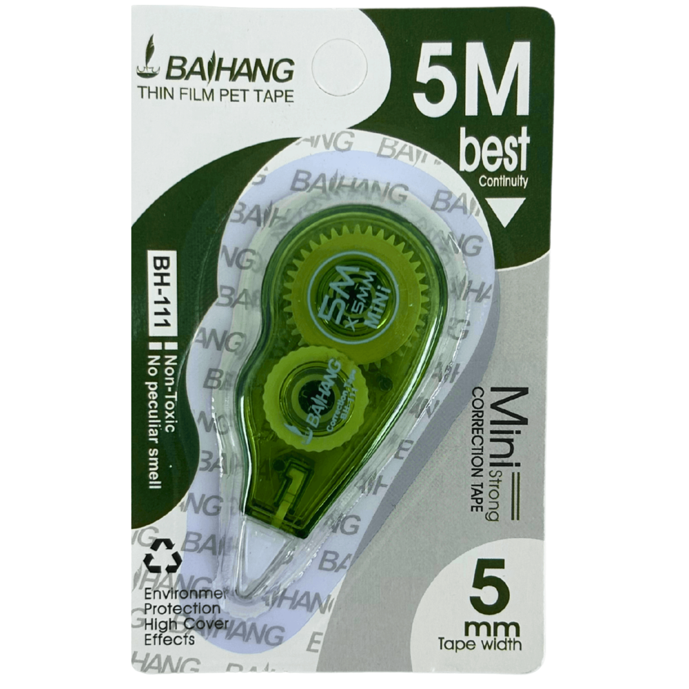 Correction Tape 5 mm 5m (Assorted Colours)