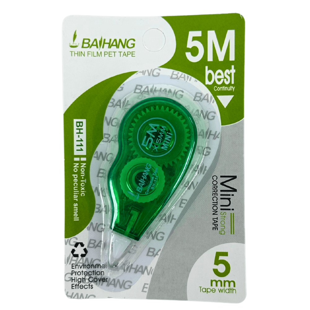 Correction Tape 5 mm 5m (Assorted Colours)
