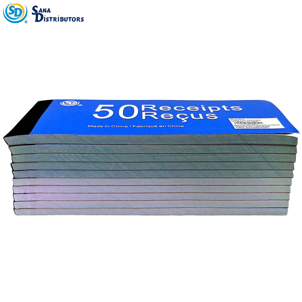 Sd Receipts Book 50 Pages 3"x8"