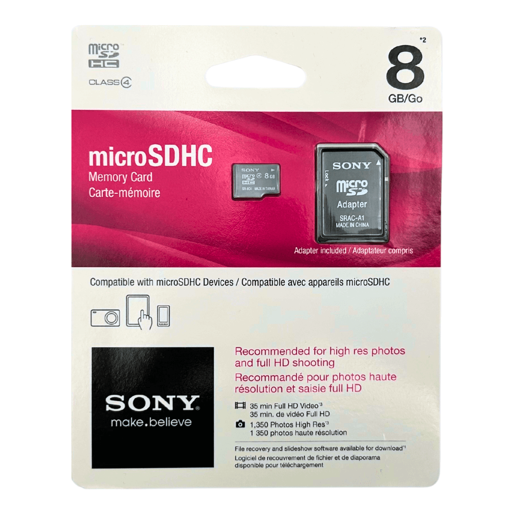 Sony Micro Sd Card 8gb sr-8a4/tq1