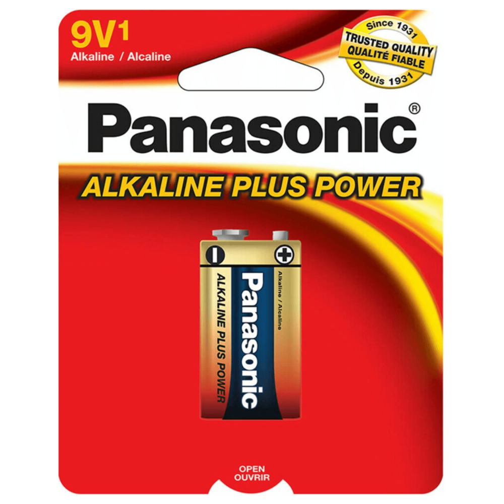 Panasonic Alkaline Battery 9v-1 ($35.88 for Case of 12) [Exp: 2030]