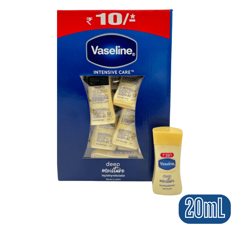 Vaseline Deep Moisture Lotion 20 mL 24pcs ($0.49 per Unit)
