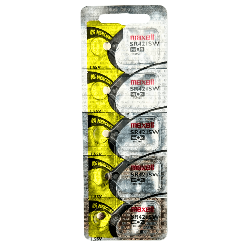 Maxell Battery 5pcs sr421sw/348 [Exp: 2026]