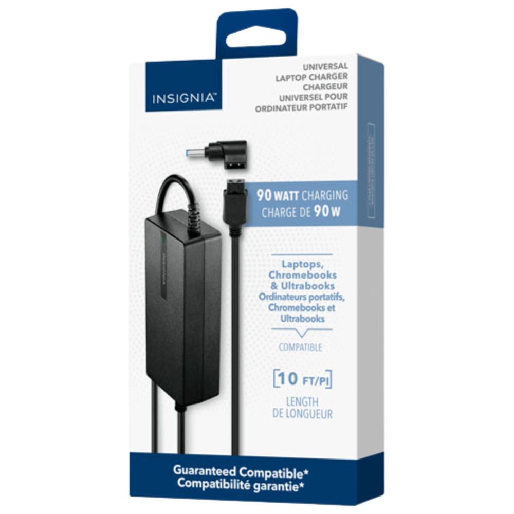 Insignia Universal Laptop Charger 10ft 90 Watts #ns-pwlc519-c