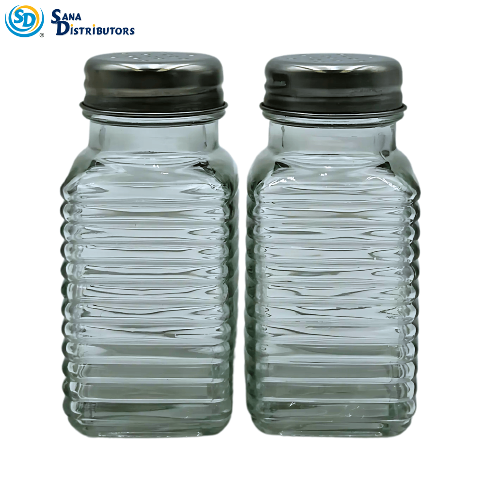 Glass Salt & Pepper 2pc Set