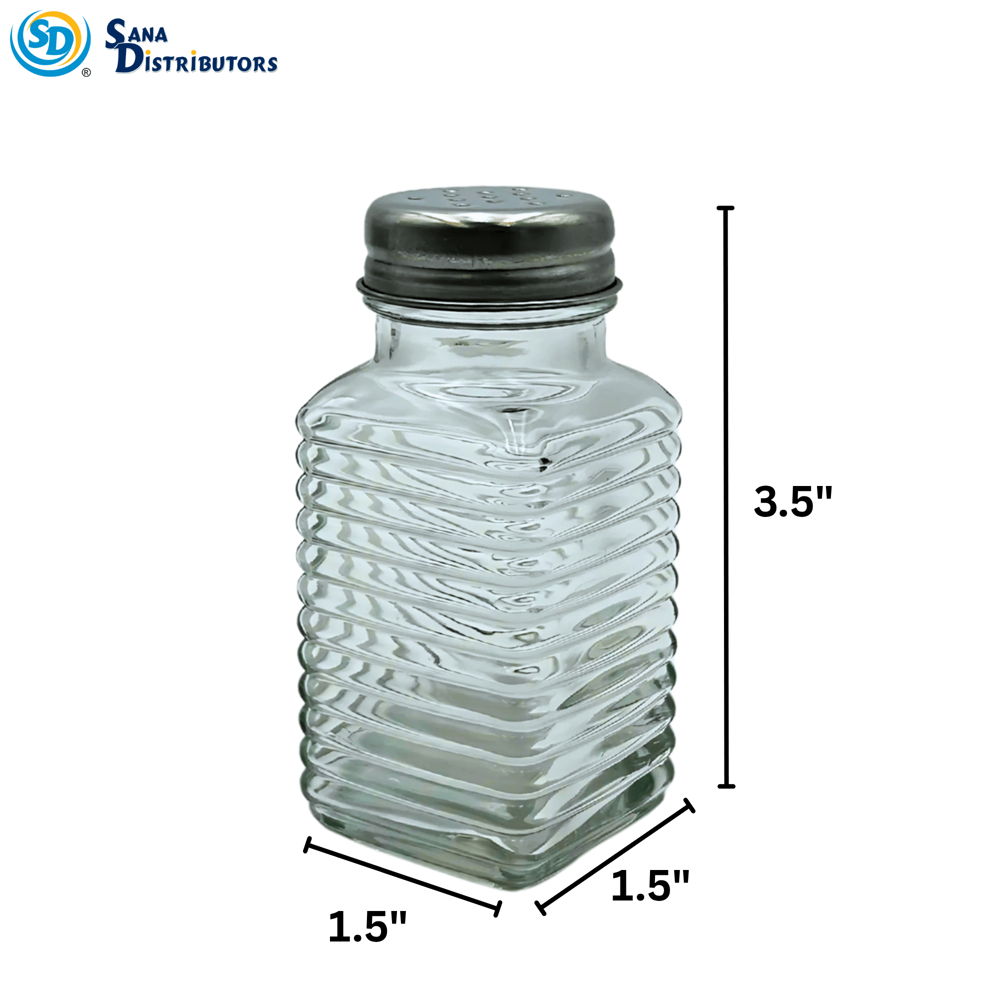 Glass Salt & Pepper 2pc Set