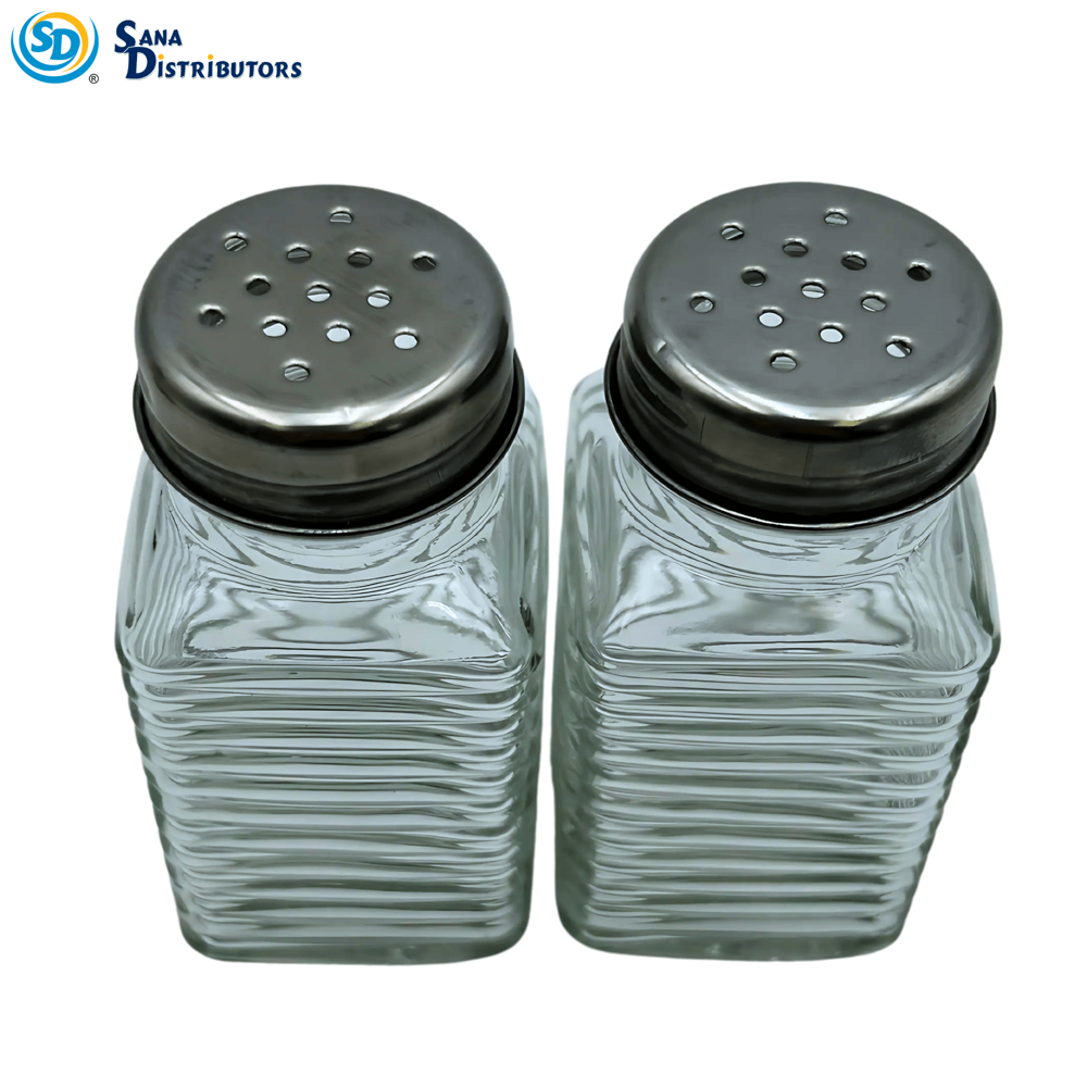 Glass Salt & Pepper 2pc Set