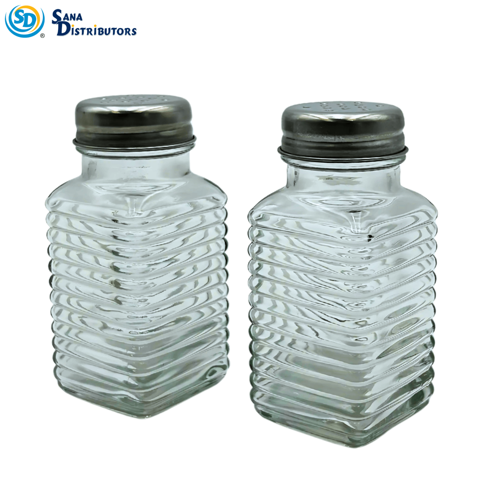 Glass Salt & Pepper 2pc Set