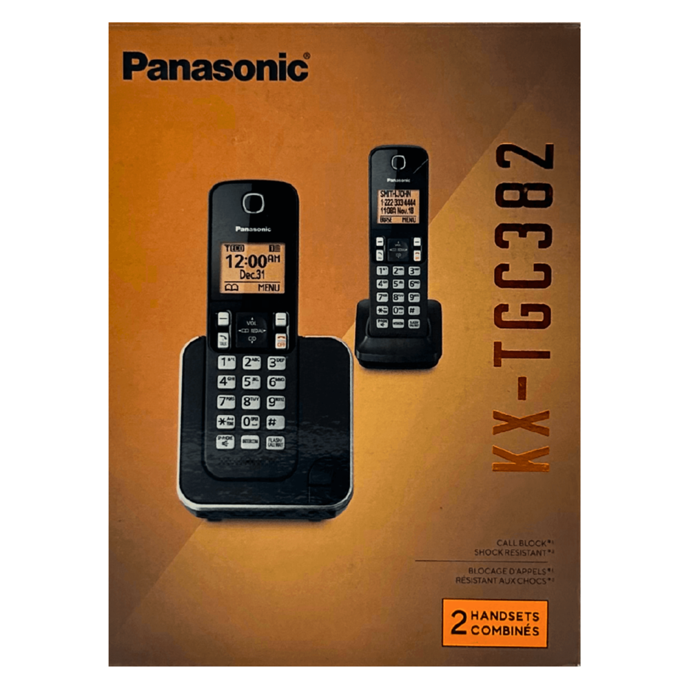 Panasonic #kxtg382 2-handsets (Refurbished)
