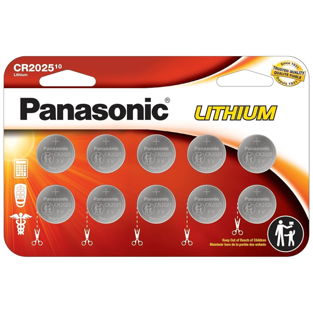 Panasonic Lithium cr2025-10 Battery [Exp: 2031]
