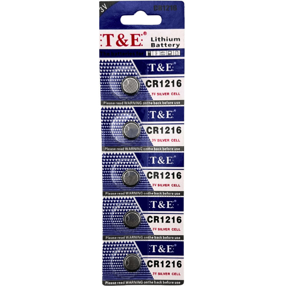 Lithium Battery cr1216 5pcs [Exp: 2030]