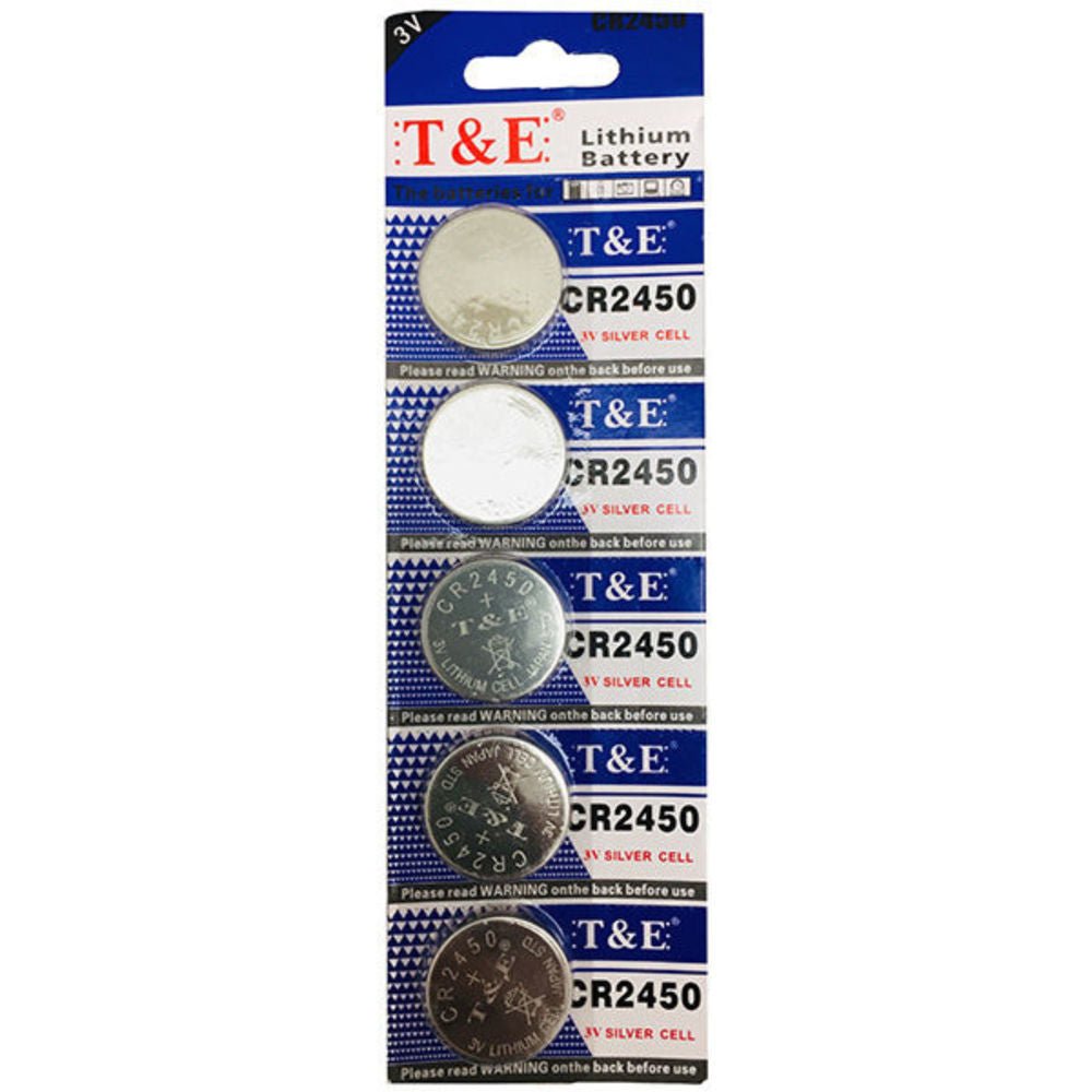Lithium Battery cr2450 5pcs [Exp: 2026]
