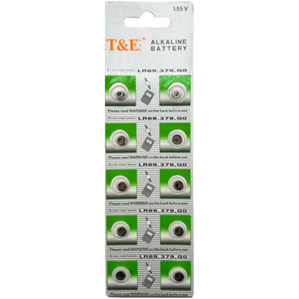 Lithium Battery lr69, 379, g0 10pcs [Exp: 2026]