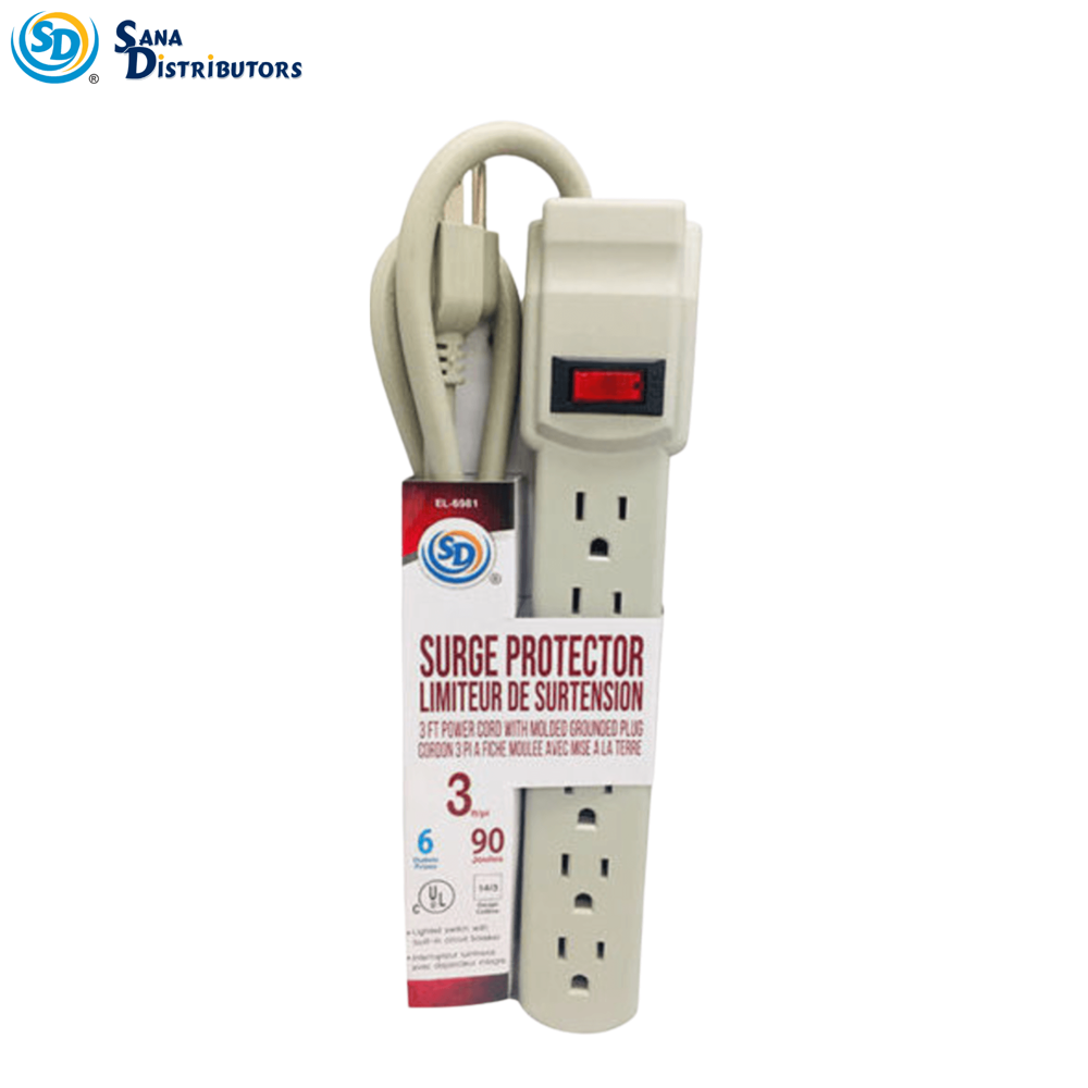 Sd Power Bar 6-outlets 3ft